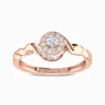 Enticing-Lab-Grown-Diamond-Women-Ring-Rose-Gold-Front-View