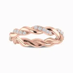 Eternal-Knot-Glamour-Lab-Diamond-Band-Rose-Gold-Frot-View