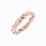Eternal-Knot-Glamour-Lab-Diamond-Band-Rose-Gold-Side-View
