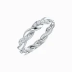 Eternal-Knot-Glamour-Lab-Diamond-Band-White-Gold-Side-View