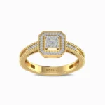 Eternal-lab-Diamond-Engagement-Ring-Yellow-Gold-Front-View