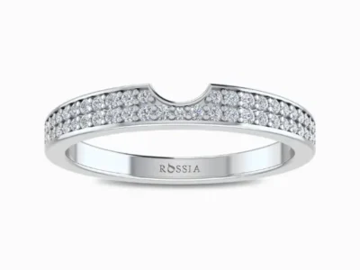 Eternity-Gap-Round-Lab-Diamonds-Wedding- Band-White-Gold-Front-view