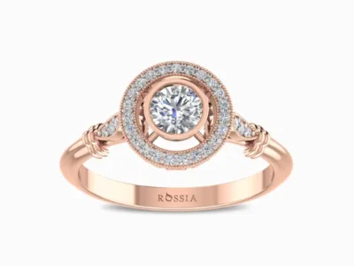 Forever-Shine-Lab-Grown-Diamond-Engagement-Ring-Rose-Gold-Front-View