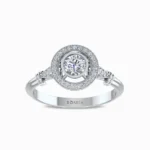 Forever-Shine-Lab-Grown-Diamond-Engagement-Ring-White-Gold-Front-View