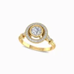 Forever-Shine-Lab-Grown-Diamond-Engagement-Ring-Yellow-Gold-Side-View