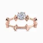 Forevermore-Lab-Grown-Solitaire-Ring-Rose-Gold-Front-View