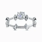Forevermore-Lab-Grown-Solitaire-Ring-White-Gold-Front-View