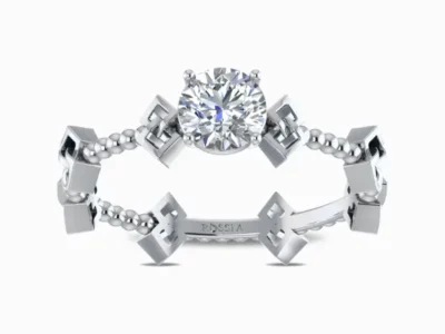 Forevermore-Lab-Grown-Solitaire-Ring-White-Gold-Front-View