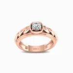 Gentleman’s-Single-Lab-Grown-Diamond-Ring-Rose-Gold-Front-View