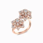Geranium-Blossom-Lab-Grown-Diamond-Cocktail-Ring-Rose-Gold-Side-View