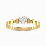Gladiolus-Lab-Grown-Diamond-Promise-Ring-Yellow-Gold-Front-View