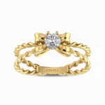 Gleaming-Grace-Lab-Grown-Diamond-Ring-Yellow-Gold-Front-View