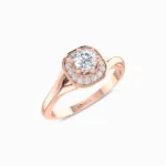 Gleaming-Lab-Grown-Diamond-Ring-Rose-Gold-Side-View