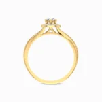 Gleaming-Lab-Grown-Diamond-Ring-Yellow-Gold-Basket-View