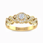 Gleaming-Lab-Grown-Solitaire-Ring-Yellow-Gold-Front-View
