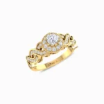 Gleaming-Lab-Grown-Solitaire-Ring-Yellow-Gold-Side-View