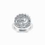 Glimmering-Frost-Sparkling-Lab-Diamond-Ring-White-Gold-Front-View