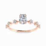 Gracious Bar Solitaire Ring