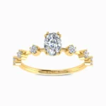 Gracious-Bar-Lab-Grown-Solitaire-Ring-Yellow-Gold-Front-View