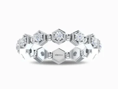 Hexad-Duple-Bling-Lab-Grown-Diamond-Band-White-Gold-Front-View