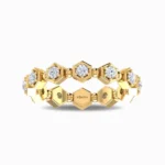 Hexad-Duple-Bling-Lab-Grown-Diamond-Band-Yellow-Gold-Front-View