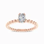 Idana-Lab-Grown-Solitaire-Promise-Ring-Rose-Gold-Front-View
