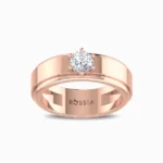 Ignatius-Mens-Lab-Grown-Diamond-Ring-Rose-Gold-Front-View