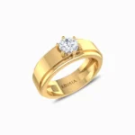 Ignatius-Mens-Lab-Grown-Diamond-Ring-Yellow-Gold-Side-View