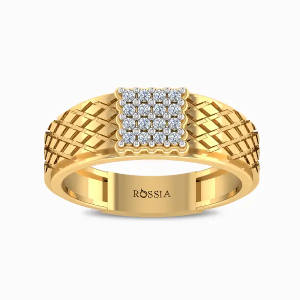Jack-Men’s-Lab-Grown-Diamond-Ring-Yellow-Gold-Front-View Jack Men's Lab Grown Diamond Ring