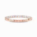 Lab-Grown-Auroral-Wedding-Band-Rose-Gold-Front-View