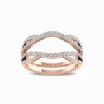 Lab-Grown-Diamond-Twist-Guard-Wrap-Ring-Rose-Gold-Front-View
