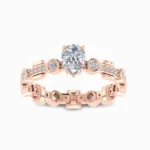 Lavanya-Lab-Grown-Solitaire-Ring-Rose-Gold-Front-View