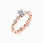 Lavanya-Lab-Grown-Solitaire-Ring-Rose-Gold-Side-View
