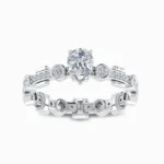 Lavanya-Lab-Grown-Solitaire-Ring-White-Gold-Front-View