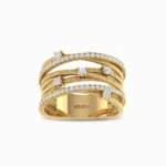 Layers-of-Brilliance-Lab-Grow-Diamond-Ring-Yellow-Gold-Front-View