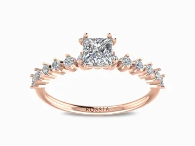 Princess Cut Lab Grown Solitaire Ring