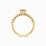 Lily-Gallery-Princess-Cut-Lab-Grown-Solitaire-Ring-Yellow-Gold-Basket-View