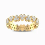Love-Song-Lab-Grown-Diamond-Band-Yellow-Gold-Front-View