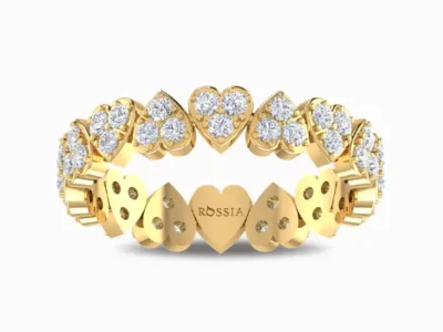 Love-Song-Lab-Grown-Diamond-Band-Yellow-Gold-Front-View