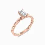 Lunaria-Emerald-Cut-Lab-Grown-Diamond-Promise-Ring-Rose-Gold-Side-View