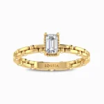 Lunaria-Emerald-Cut-Lab-Grown-Diamond-Promise-Ring-Yellow-Gold-Front-View