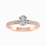 Magnificent Oval Cut Lab Grown Solitaire Ring