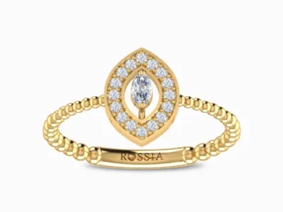 Marquise Lab Grown Diamond Halo Ring