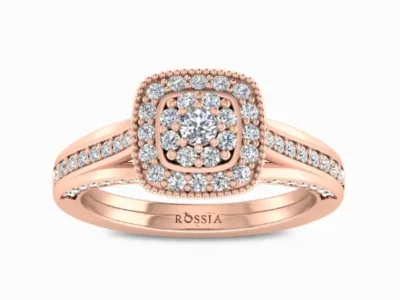 Mini-Women-Lab-Grown-Diamond-Ring-Rose-Gold-Front-View
