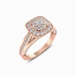 Mini-Women-Lab-Grown-Diamond-Ring-Rose-Gold-Side-View