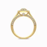 Mini-Women-Lab-Grown-Diamond-Ring-Yellow-Gold-Basket-View