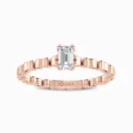 Nerine Emerald Cut Lab Grown Diamond Ring