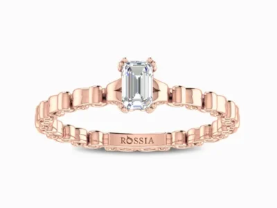 Nerine Emerald Cut Lab Grown Diamond Ring
