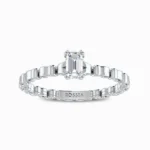 Nerine-Emerald-Cut-Lab-Grown-Diamond-Promise-Ring-White-Gold-Front-View