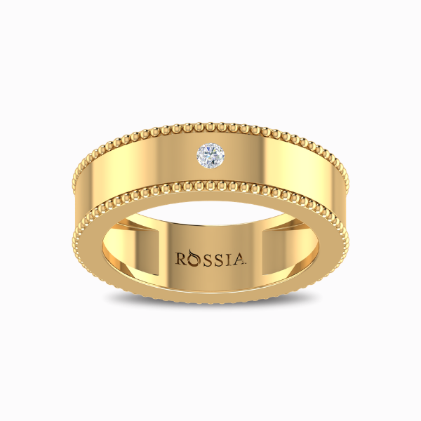 Orion-Men’s-Lab-Grown-Diamond-Ring-Yellow-Gold-Front-View Orion Men’s Lab Grown Diamond Ring
